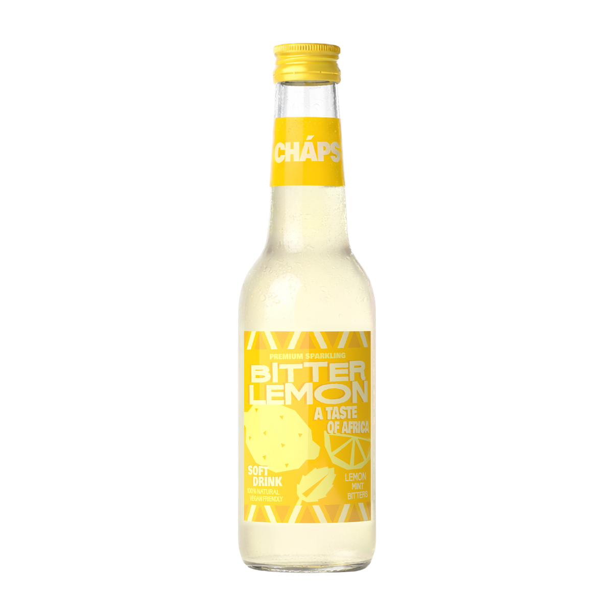Cháps: Premium Bitter Lemon Drink x 12 pack